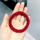 Gumiça para o cabelo com contas 18