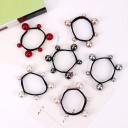 Gumiça para o cabelo com pérolas 2