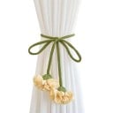 Gumička na závěsy s dekorativní střapcovou ozdobou 6x55 cm polyesterová bavlna pro sepnutí záclon a závěsů do interiéru 4