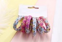 Gumières à cheveux avec motif - 6 pcs 12