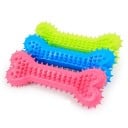 Gummiknochen für Hunde 10,5 x 4 cm mit Massagepunkten zur Zahnreinigung und zum Kauen, strapazierfähiges Spielzeug für kleine Hunde 1