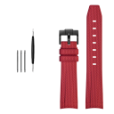 Gummirem 20 mm för klockor Rolex Omega MoonSwatch Constellation Vattentåligt sportgummiband med svart spänne och monteringsverktyg 3