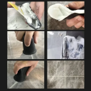 Gumová hladká škrabka na spárovacie hmoty 7,8 x 10,1 cm Ručné náradie pre dlaždice Čistenie spár Obkladačské potreby Praktická pomôcka 2