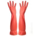 Gumové rukavice na mytí nádobí dlouhý rukáv 45 cm vodotěsné opakovaně použitelné kuchyňské pracovní rukavice velikost S 3