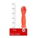 Gumové rukavice na mytí nádobí s dlouhým rukávem 45 cm vodotěsné opakovaně použitelné pracovní rukavice velikost M 4