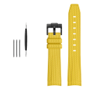 Gumový remienok 20 mm pre hodinky Rolex Omega MoonSwatch Constellation Vodotesný športový gumený pásik s čiernou prackou a montážnymi nástrojmi 10