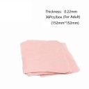 Gumowa barieryjna folia dentystyczna dla dorosłych 36 sztuk 15,2 × 15,2 cm grubość 0,22 mm lateksowa do izolacji pola roboczego 2