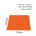 Gumowa barieryjna folia dentystyczna dla dorosłych 36 sztuk 15,2 × 15,2 cm grubość 0,22 mm lateksowa do izolacji pola roboczego 4