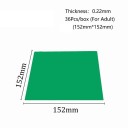 Gumowa barieryjna folia dentystyczna dla dorosłych 36 sztuk 15,2 × 15,2 cm grubość 0,22 mm lateksowa do izolacji pola roboczego 12
