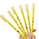 Gumtype met Pikachu-motief Verwijderbare zwarte pen voor kinderen Pokémon schoolbenodigdheden 0,5 mm, 12 stuks 2