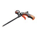 Gun for Mounting PUR Foam with Flow Regulation Length 31 cm Plastic and Alloy Copper Nozzle Black and Orange For Sealing Windows and Doors 5