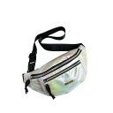 Gürteltasche mit Regenbogeneffekt, 31 x 15 x 8 cm, Reißverschlusstasche für Damen und Herren, verstellbarer Riemen, Innentasche mit Reißverschluss, für Reisen 7