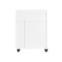 Gurulós fürdőszobai szekrény 52 x 68 x 17 cm Tolóajtókkal és négy kerekkel 2