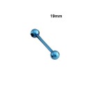 Γυαλιστερό piercing γλώσσας - 18 mm 2