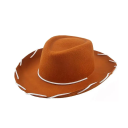 Gyerek cowboy kalap 32 x 27 x 12 cm Nagy karima Poliészter szálak Jelmez kiegészítő Cowboy stílus dekoratív zsinórral 4