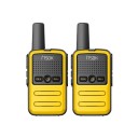 Gyerek mini adóvevők 2 db PTT gombbal és klipszel 8,5 cm kompakt rádióállomás USB töltéssel és fülhallgató csatlakozóval játékokhoz kint 3