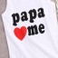 Gyerek ujjatlan póló PAPA LOVES ME, MAMA LOVES ME 4