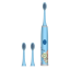 Gyermektér kialakítású elektromos fogkefe Puha elektromos állatfogkefe gyerekeknek 3 cserefejjel IPX7 Astronaut AA elemes vízálló fogkefe 1