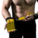 Gymnastické kožené úchyty na hrazdu vel. M pro délku dlaně nad 19 cm, gripy s páskou a D-sponou pro crossfit, mrtvý tah i shyby 5