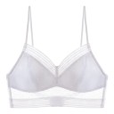 Γυναικεία bralette με χαμηλή πλάτη και V ντεκολτέ με πουά διαφάνεια και λεπτές τιράντες για φόρεμα και τοπ με γυμνή πλάτη 1