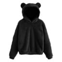 Γυναικεία χνουδωτή μπλούζα με αυτιά 1