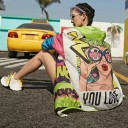 Γυναικεία διαφανής ζακέτα A3079 1