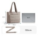 Γυναικεία μαλακή τσάντα ώμου crossbody 31 x 25 x 12 cm 9,3 l πολυεστέρας με θήκη για λάπτοπ 13,1 ιντσών για το σχολείο και τη δουλειά 6