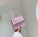 Γυναικεία μίνι τσάντα crossbody με σχέδιο Επάνω λαβή και αλυσίδα σε χρυσό χρώμα Για το χέρι και στον ώμο PU δέρμα και πολυεστέρας 14 x 5 x 12 εκ. 4