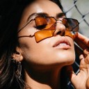 Γυναικεία τετράγωνα γυαλιά ηλίου E1249 3