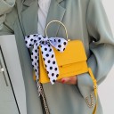 Γυναικεία τσάντα crossbody από PU δέρμα Καπάκι και μεταλλική λαβή Ζώνη με αλυσίδα και ρύθμιση Φοριέται στο χέρι ή στον ώμο Διαστάσεις 7
