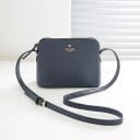 Γυναικεία τσάντα crossbody διαγώνιας μεταφοράς με στρογγυλό σχήμα και φερμουάρ Ρυθμιζόμενη ζώνη με αγκράφα PU δέρμα και πολυεστέρας 5