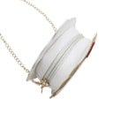 Γυναικεία τσάντα crossbody σε σχήμα γλυκίσματος Αλυσίδα ώμου σε χρυσό χρώμα Κλείσιμο με φερμουάρ Υλικό PU δέρμα και πολυεστέρας 4