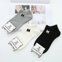 Γυναικείες κάλτσες με γατούλα - 3 ζευγάρια 1