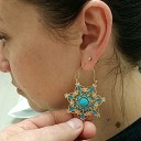 Γυναικείες κρεμαστές σκουλαρίκια G990 2