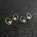 Γυναικείες κρεμαστές σκουλαρίκια με πέρλα G611 1