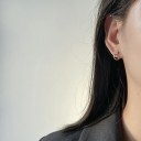 Γυναικείες κυκλικές σκουλαρίκια καρδιά G127 3