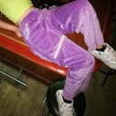 Γυναικείες παντελόνες μωβ 2