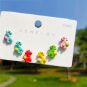 Γυναικείες σκουλαρίκια 6 ζευγάρια G1317 4