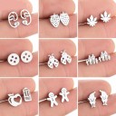 Γυναικείες σκουλαρίκια τύπου πεκ 1