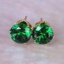 Γυναικείες σκουλαρίκια τύπου πεταλούδα με ζιρκόν 1