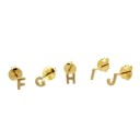 Γυναικείες σκουλαρίκια τύπου πεταλούδας με γράμματα της αλφαβήτου 4