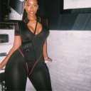 Γυναικείο αθλητικό ολόσωμο με κοντό μανίκι 1