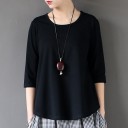 Γυναικείο basic oversized μπλουζάκι 5