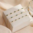 Γυναικείο βραχιόλι αλυσίδας με πετράδια H158 5