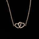 Γυναικείο βραχιόλι αλυσίδας με συνδεδεμένες καρδιές 4