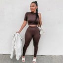 Γυναικείο crop top και κολάν B871 3