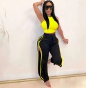 Γυναικείο crop top και παντελόνι B1284 2