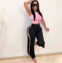 Γυναικείο crop top και παντελόνι B1284 3
