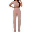 Γυναικείο crop top και παντελόνι B908 3