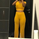 Γυναικείο crop top και παντελόνι B908 7